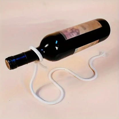 Magic Rope Bottle Holder - Stainless Steel Floating Illusion Bottle Holder Gift for Kitchen Home Decoration